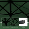 thumbnail image 4 of Autlaycil 13ft Patio Umbrella with Crank System and Sturdy Ribs, Sun Protection for Garden, Deck, Poolside, Outdoor - Green, 4 of 7