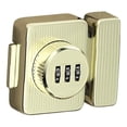 thumbnail image 4 of Cerradura de combinación para puerta, pestillo de seguridad para armario, cerradura con contraseña y cerrojo giratorio Oro, 4 of 9