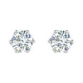 thumbnail image 3 of 1/2 Carat Diamond Stud Earrings in 14K White Gold, 3 of 4
