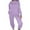 Purple, variant on Elainilye Fashion Track Suits for Women Set Casual 2 Piece Outfits Sweatsuit Long-sleeved Round Neck Sweatshirt Drawstring Pants Set,Brown