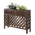 thumbnail image 2 of Designs2Go 48" Patio Planter in Weathered Cedar Cinnamon Wood Finish, 2 of 3