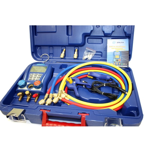 HVAC Digital Testing Manifold Gauge Set for Service Refrigeration Air Condition
