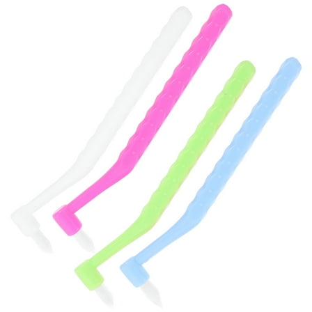 XIRQI Gap Brush Tooth Picks Flossers Orthodontic Toothbrush for Braces Fiber Abs Travel Human Body Interdental 4 Pcs