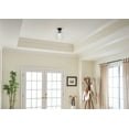 thumbnail image 5 of Kichler Winslow 8.5" 1 Light Black Semi-Flush Mount Light with Clear Seeded Glass, 5 of 6