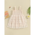 thumbnail image 3 of Bagilaanoe Toddler Baby Girl Summer Dress Floral Sleeveless A-line Princess Dresses 6M 9M 12M 18M 24M 3T 4T Kids Party Swing Sundress, 3 of 8