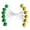Yellow and green, variant on 6Pcs Hard Golfs Training Replacement Ladders Toss Game Outdoor Lawns Yard Golfs Throwing Easy to Use