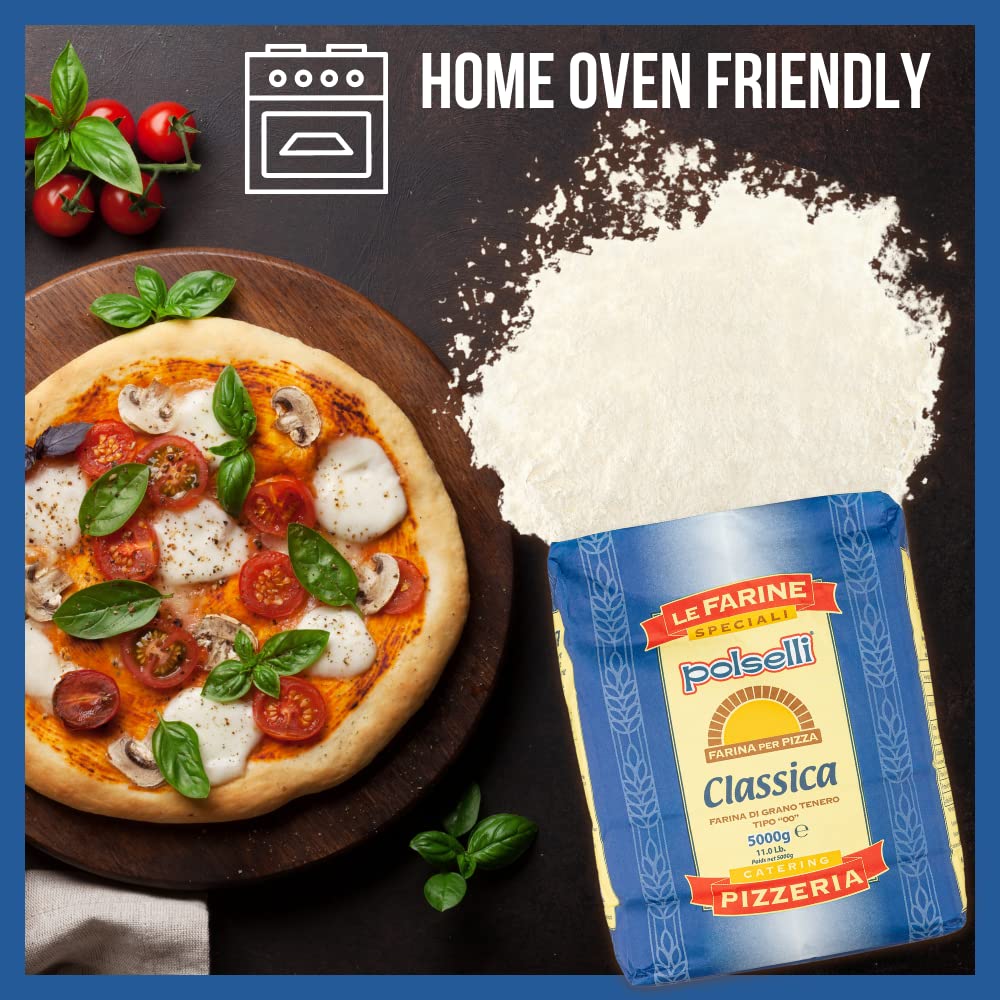 Classica Tipo 00 Double Zero Flour Extra Fine 11 Lbs 5 Kg Neapolitan Italian Pizza Bread