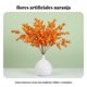 thumbnail image 4 of Abbraccia Flores artificiales naranjas para bodas, accesorios de seda para techo, fondo ins para sala y comedor, 4 of 6