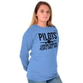 thumbnail image 3 of Looking Down On People 1903 Pilot Long Sleeve TShirt Men Women Brisco Brands S, 3 of 6
