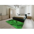 thumbnail image 5 of Ahgly Company Machine Washable Indoor Rectangle Transitional Dark Green Area Rugs, 7' x 9', 5 of 7