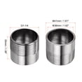 thumbnail image 2 of Uxcell 304 Stainless Steel G1-1/4 Male Half Threaded Weldable Weld Coupling, 2 of 5
