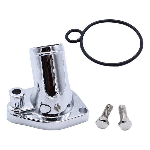 Carcasa de termostato de cuello de agua de para 260289 351W 1965-1975 , buen sellado, piezas de repuesto de rendimiento Acc Plata Yotijar Casas de termostato