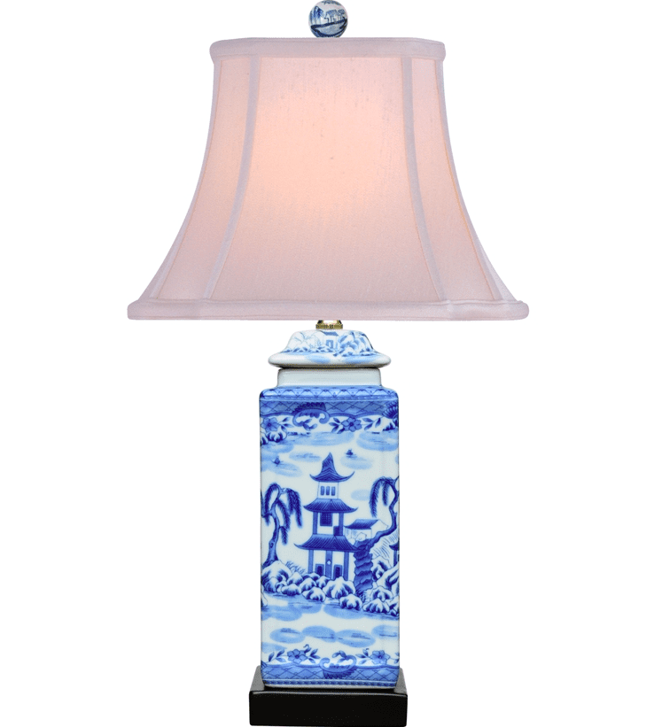 Blue & White Porcelain Table Lamp