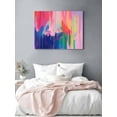 thumbnail image 3 of Colorful Abstract Canvas Print Wall Art Multicolor Fantasy Framed Canvas Art Wall Decor Aesthetic Pictures Painting Morden Artwork for Living Room Bedroom, Ready to Hang - 16"x20", 3 of 6