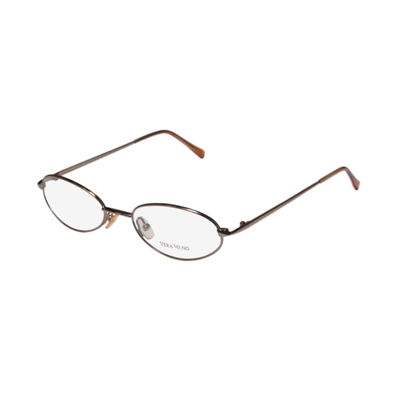 NEW VERA WANG V41 WOMENS/LADIES CAT EYE FULL-RIM SHINY BROWN OPTICAL AUTHENTIC CAT EYE SHAPE FRAME DEMO LENSES 50-18-135 EYEGLASSES/EYEGLASS FRAME