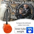 thumbnail image 3 of QHUDLV 2 Pcs Bike Inner Tubes Set, TPU Tubes 700 x 18-32c Inner with 45/65/85mm Removable Valve Core, 28g Lightweight Tubes for Mountain & City Bikes, 3 of 9