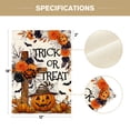 thumbnail image 5 of Sm:)e Trick or Treat Ghost Bat Pumpkin Cross Halloween Garden Flag 12 x 18 Inch, Double-Sided Printing, Outdoor Welcome Decor for Yards, 5 of 8