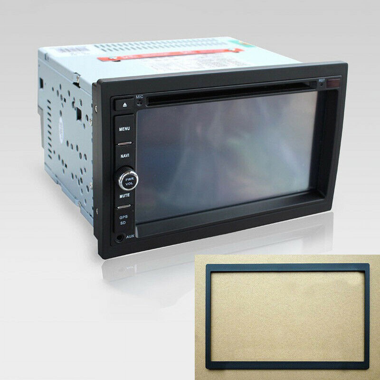 UHUSE 2Din Stereo Audio Dash Bezel Panel Mounting Frame for Car Radio DVD Player - image 2 of 6