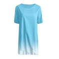 thumbnail image 5 of Dresses for Women Summer Wedding Guest Short Sleeve Plus Size Casual Dress Casual Mid-Length Gradient, 5 of 5