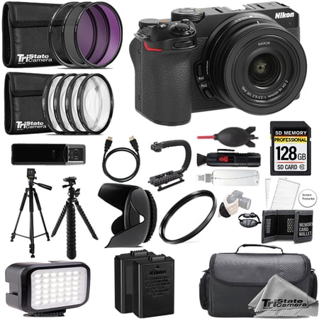 Nikon Z30 Mirrorless Camera +16-50mm Lens + 128GB + Extra Battery+ 9 PC Filter- ULTIMATE Kit