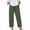 Army Green, variant on Hrsba Women's Winter Full Length Pants, Stretch Pants for Women Solid Color Dry Scrub Pants with Elastic Waist Drawstring Work Trousers with Pockets