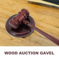 thumbnail image 5 of HOOWIFFY 1 Set Wooden Hammer for Judge and Auctioneer Courtroom and Clubs Clear Sound Simple Design, 5 of 8