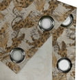 thumbnail image 4 of Ambesonne Grommet Curtain, , 50"x60", Ginger Eggshell Chocolate, 4 of 5