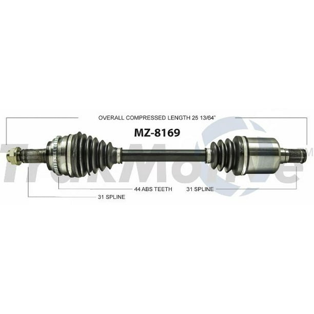 Oe Replacement For 2007 2014 Mazda Cx 9 Front Left Cv Axle Shaft Gs Gt Grand Touring Sport Touring Walmart Com Walmart Com