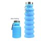 thumbnail image 1 of Botella de agua plegable, botellas de agua plegables de silicona reutilizables sin BPA para viajes, gimnasio, camping, senderismo, botella de agua deportiva portátil a prueba de fugas con mosquetón,, 1 of 8