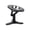 🍥 Black, variant on Pet Feeding Bowl Adjustable Height Angled Design Non Slip Base for Cats and Small Dogs