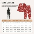 thumbnail image 4 of Lsque Red Christmas Cheer. Pattern Long Sleeve Pajama Set for Women - Soft 2-Piece Sleepwear and Loungewear Set with Pockets, Comfy Nightwear-Small, 4 of 7