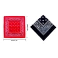 thumbnail image 3 of Wosthever Moda Hip Hop algodón pañuelo cuadrado bufanda negro rojo Paisley diadema impresa para mujeres/hombres/niños/niñas sombreros Almacenamiento y organización del hogar negro, 3 of 6