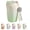 Green, variant on Qczoyp 14oz Vacuum Insulated Coffee Mug, 316 Stainless Steel with Ceramic Lining, Leakproof Travel Cup with Carry Cord, Heat Retention Portable Tumbler for Coffee Milk Juice Fruit Tea(Blue Gradient)
