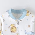 thumbnail image 4 of Akiihool Newborn Pajamas Girl Baby-girls Long Sleeve Variety Bodysuits Light Blue,3-6 Months, 4 of 6