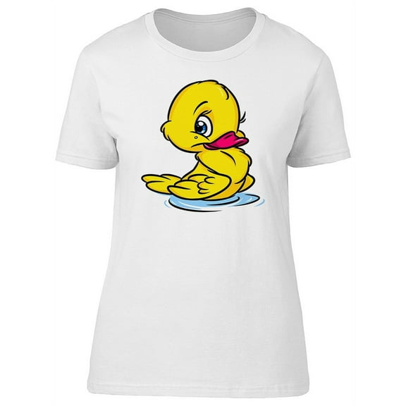 Little Yellow Duck Cartoon T-Shirt Women -Image by Shutterstock, Female x-Large