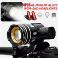 thumbnail image 2 of QJUHUNG 40000LM USB Rechargeable LED MTB Bicycle Light Racing Bike Front REAR Headlight, 2 of 8