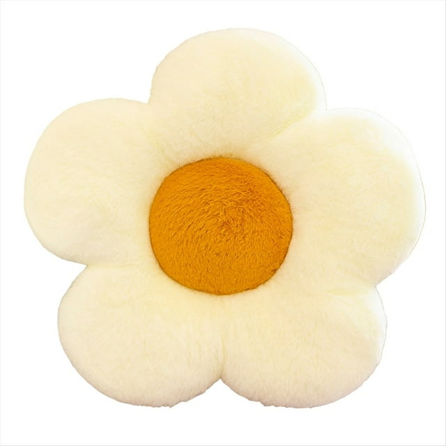 Cojines de Flores - Almohada con Forma de Girasol Cojines con Forma de para la Decoración del Hogar y la Oficina A
