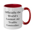 thumbnail image 2 of Special Air traffic controller Gifts, Officially the World's Coolest, Cute Two Tone 11oz Mug For Colleagues, Cup From Colleagues, Air traffic controller coffee mug, Air traffic controller travel mug,, 2 of 2