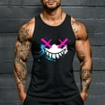 thumbnail image 2 of FDGIU 2025 Men's Muscle Tank Tops; Funny Graphic Print Sleeveless Shirts for Summer, Casual Fitness Workout Activewear, Quick-Dry Stretch Fit, 2 of 5