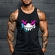 thumbnail image 1 of Camiseta sin mangas de cuello redondo para hombre, con estampado de Halloween, cuello redondo, estilo informal, deportiva, para hombre, 1 of 5