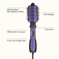 thumbnail image 3 of InfinitiPro by Conair The Knot Dr. Professional 14" Ceramic All-in-One Detangling Styler Hot Air Brush, Ionic, Purple, 3 of 13