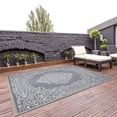 thumbnail image 1 of Outdoor Reversible   Area Rug - 8x10   -   Oriental Design - Grey White, 1 of 1
