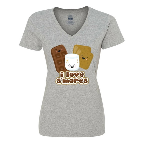 Inktastic I Love S'Mores Women's V-Neck T-Shirt