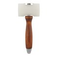thumbnail image 1 of Martillo de nailon y cuero en forma de T, mango de madera, mazo para tallar cuero, herramienta artesanal, 1 of 8