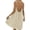 Beige, variant on Backless Cami Dress for Women Summer Sleeveless Beach Dress Flowy Loose Spaghetti Strap Sundress with Back Tie