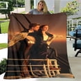 thumbnail image 1 of Manta estampada Titanic Leonardo DiCaprio, manta cálida, suave y cómoda, manta de cama de viaje para el hogar, manta de picnic, regalo de cumpleaños, 1 of 4