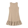thumbnail image 7 of Enjoytime Mini Dresses for Women Crewneck Sleeveless Ruffle Hem Short Dress Casual Beach Vacation Summer Dresses, 7 of 7