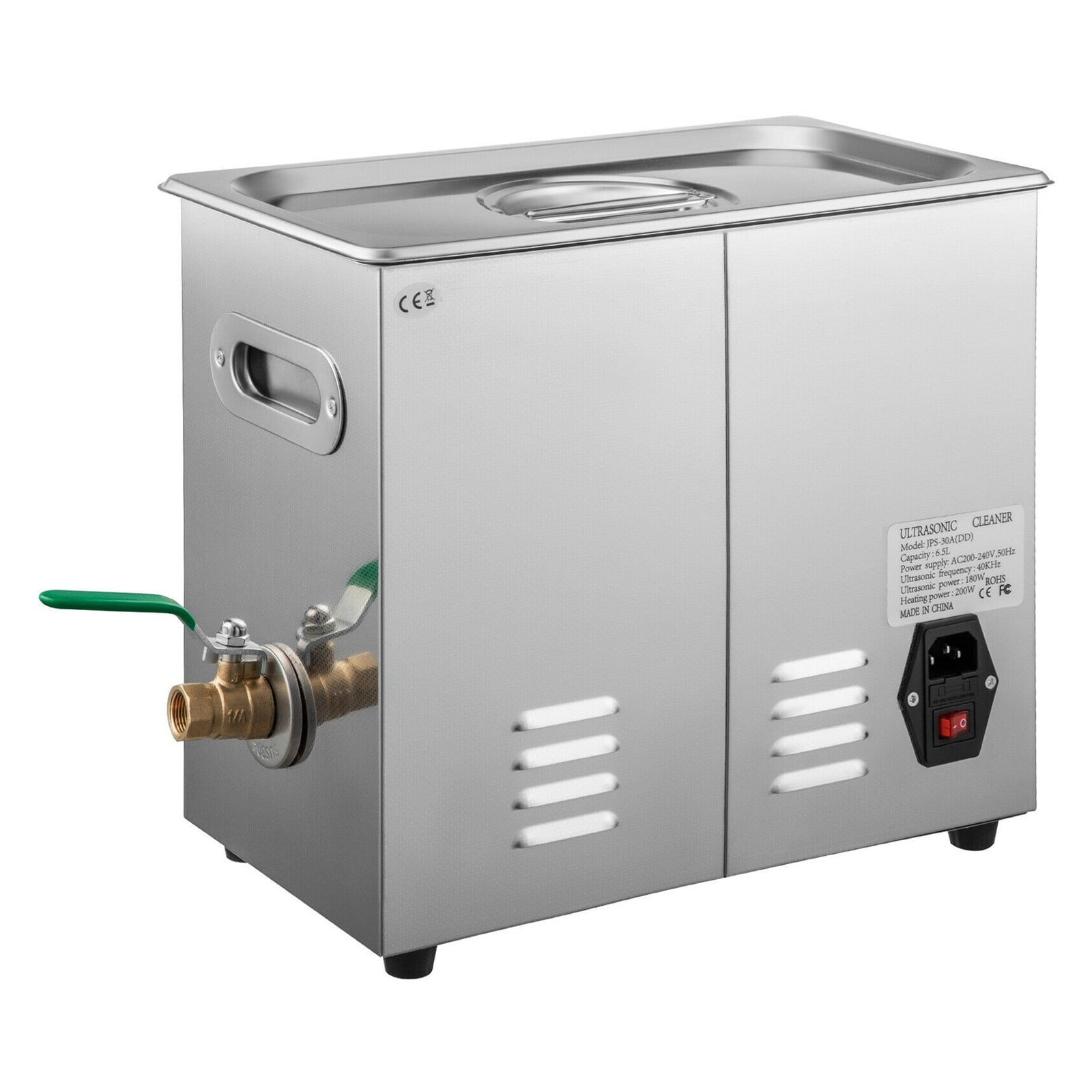 Ultrasonic Cleaner 6L Jewelry Cleaning 200W Stainless Steel Machine Industry Cleaning Equipment For Jewelry Brass Glasses