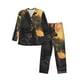 thumbnail image 1 of Balery Sunset Meditating Doberman Pijama para Hombre de Dos Piezas con Manga Larga, Conjunto de Dormir y Descanso Suave con Bolsillos-X-Large, 1 of 7