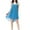 Blue, variant on Tsesme Women's Chiffon Nightgown Backless Flowy Hem Short Nightdress Summer Spaghetti Strap Casual Nightshirt